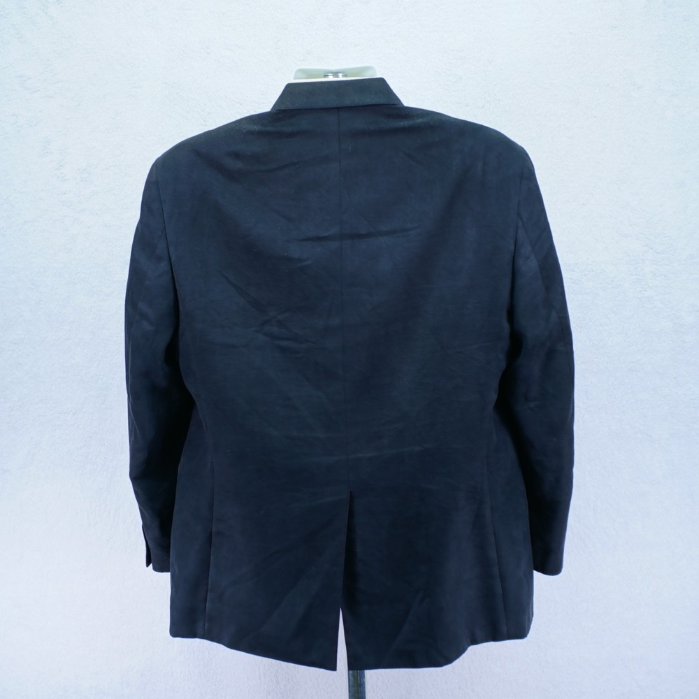 Chaps Polyester Suede Lined Black 2 Button Blazer… - image 6